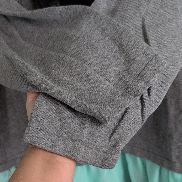 Disney Gray Long Sleeve Top with Mint Ruffle - Picture 6 of 8